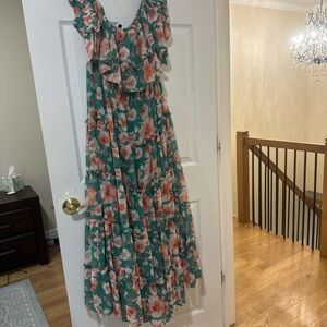 Floral Ruffle Maxi Dress